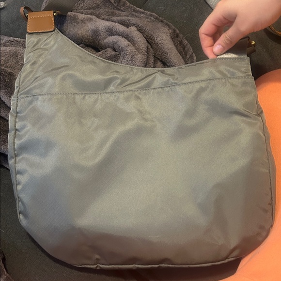 Tumi Gray Nylon Multi-Pocket Messenger Bag with Leather Trim - Picture 4 of 5